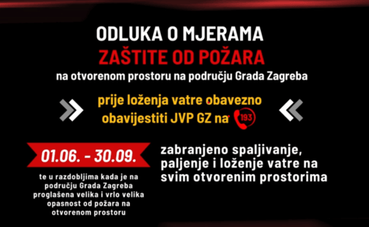 Odluka o mjerama zaštite od požara na otvorenom prostoru